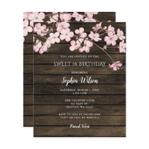 Budget Pink Cherry Blossoms sweet 16