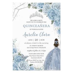 Budget Quinceañera 15 Baby Blue Floral  Flyer