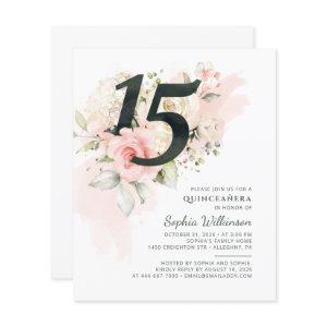 Budget Quinceanera 15th Birthday Floral