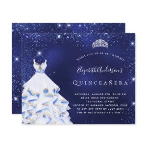Budget Quinceanera blue silver tiara