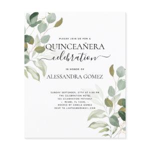 Budget Quinceanera Eucalyptus