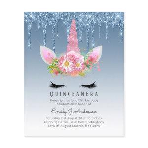 BUDGET Quinceanera Glitter Unicorn Anicorn Winged Flyer