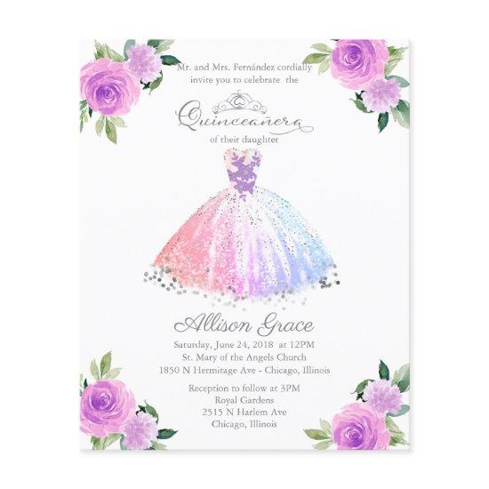 Budget Quinceanera  Bilingual Colorful