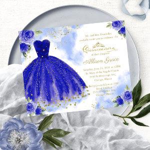 Budget Quinceanera  Bilingual Royal Blue