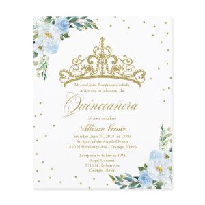Budget Quinceanera  Bilingual Tiara Blue