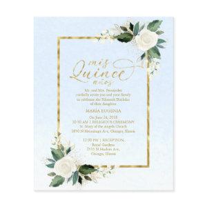 Budget Quinceanera  Dusty Blue Floral