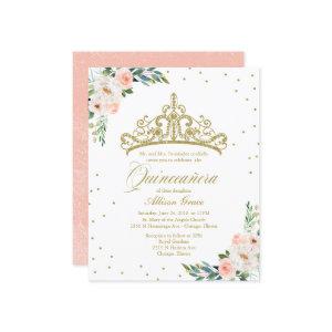 Budget Quinceanera  Gold Tiara