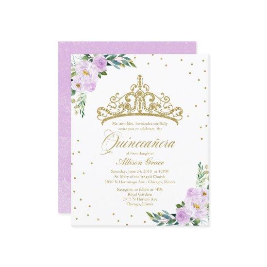 Budget Quinceanera  Gold Tiara