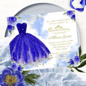 Budget Quinceanera  Royal Blue Gown