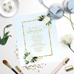 Budget Quinceanera  Spanish Blue Gold