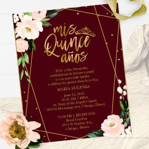 Budget Quinceanera  Spanish Burgundy