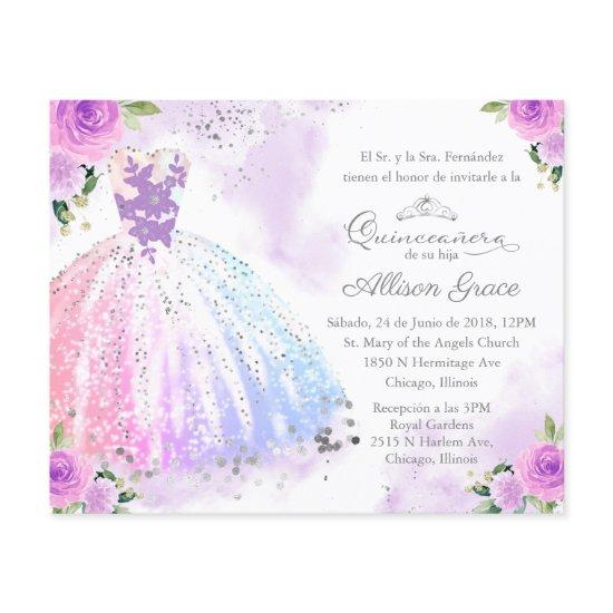 Budget Quinceanera  Spanish Colorful