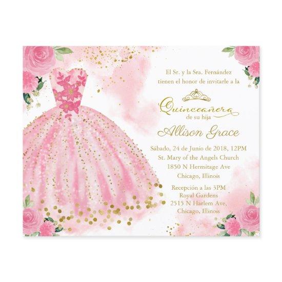 Budget Quinceanera  Spanish Hot Pink