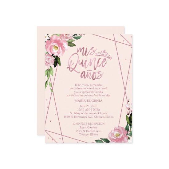Budget Quinceanera  Spanish Pink Blush