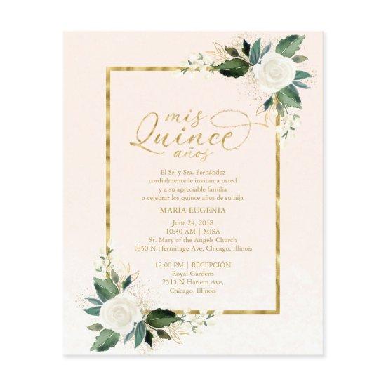 Budget Quinceanera  Spanish Pink Gold