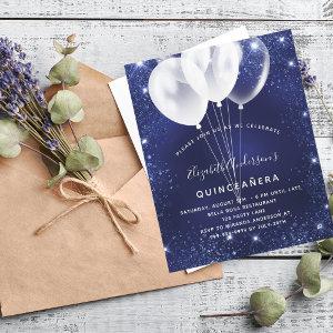 Budget Quinceanera navy blue balloon