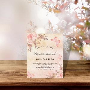 Budget Quinceanera pampas butterfly