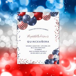 Budget Quinceanera patriotic party