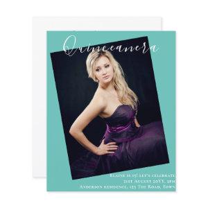 BUDGET Quinceanera PHOTO Invite Announcement