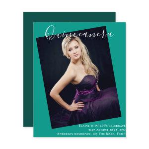 BUDGET Quinceanera PHOTO Invite Announcement
