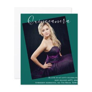 BUDGET Quinceanera PHOTO Invite Announcement