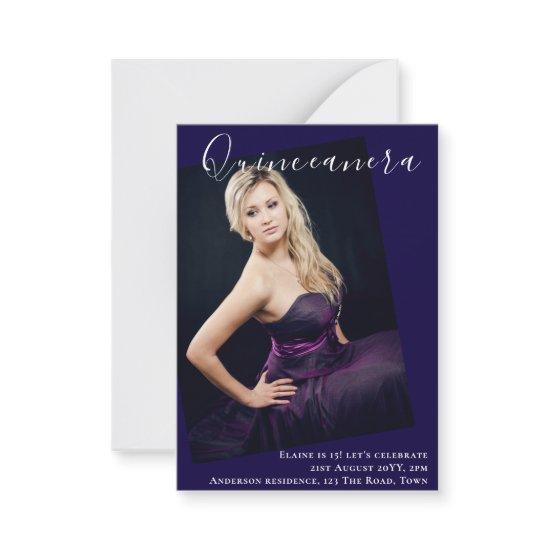 BUDGET Quinceanera PHOTO Invite Announcement