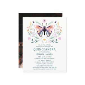 Budget Quinceañera Pink Purple Butterfly Photo