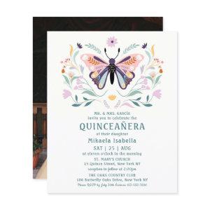 Budget Quinceañera Pink Purple Butterfly Photo