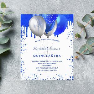 Budget Quinceanera royal blue white
