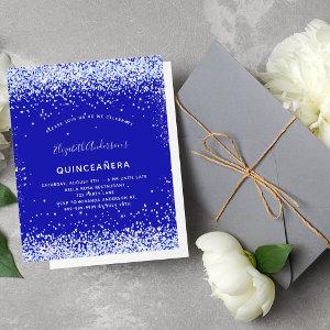 Budget Quinceanera royal blue white