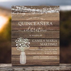 Budget Quinceanera Rustic Baby's Breath