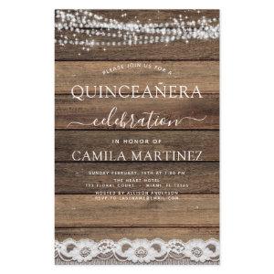 Budget Quinceanera Rustic Farmhouse Lace