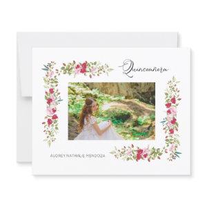 Budget Quinceañera Spanish Floral Photo
