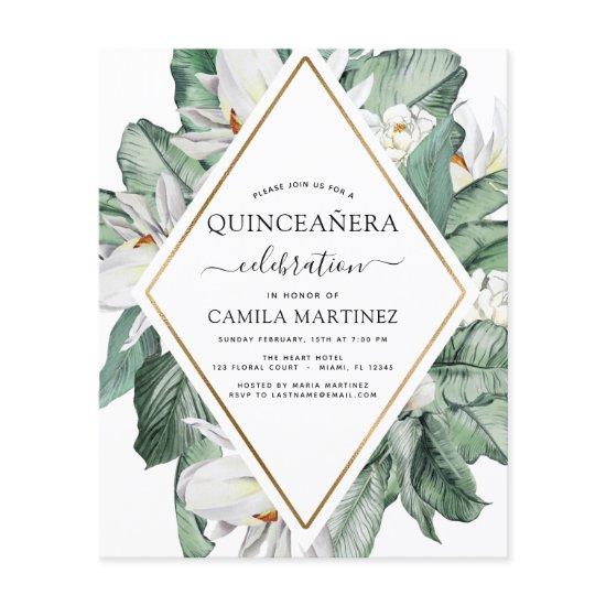 Budget Quinceañera Tropical Magnolia