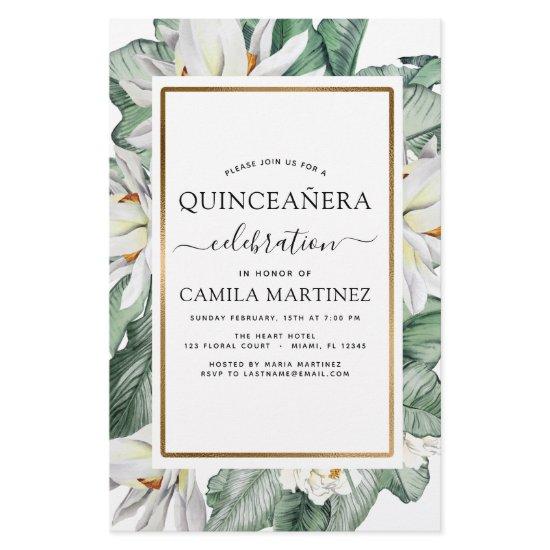 Budget Quinceañera Tropical Magnolia