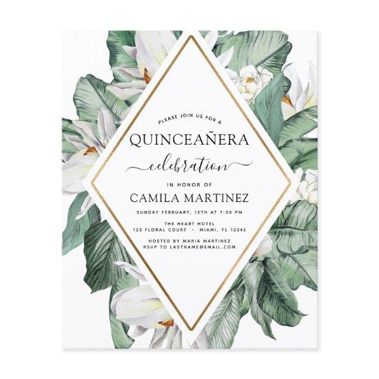 Budget Quinceañera Tropical Magnolia  Flyer