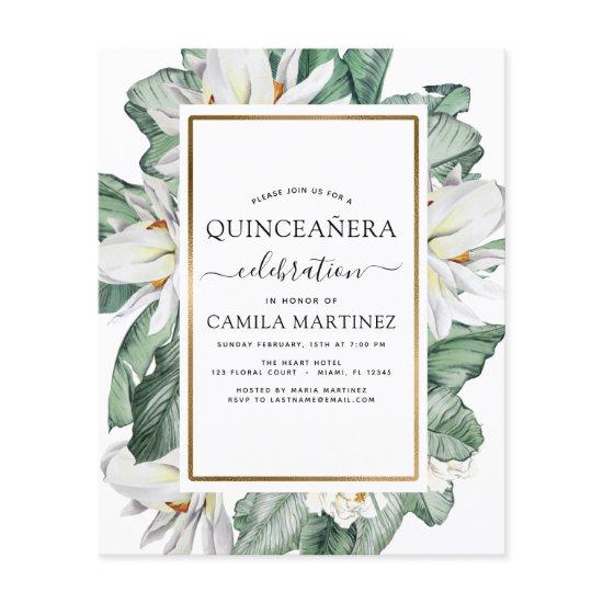 Budget Quinceañera Tropical Magnolia  Flyer