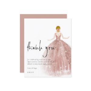 Budget Rose Gold Gown Blonde Quinceañera Thanks