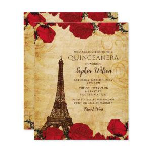 Budget Rustic Eiffel Tower Quinceañera