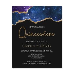 Budget Starry Agate Geode Quinceañera