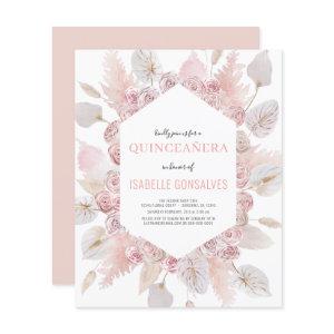 Budget Watercolor Boho QUINCEAÑERA