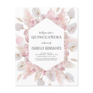 Budget Watercolor Boho QUINCEAÑERA  Flyer