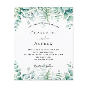 Budget wedding eucalyptus woodland
