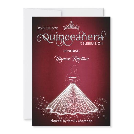 Burgundy luxury adorable sparkle dress Quince