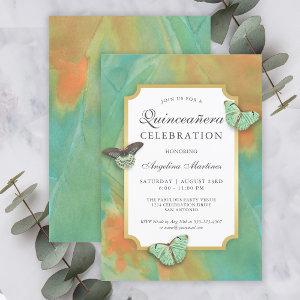 Butterflies on Southwest Colors Quinceanera
