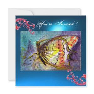 BUTTERFLY 2 BLUE SAPPHIRE  bright pink,red yellow