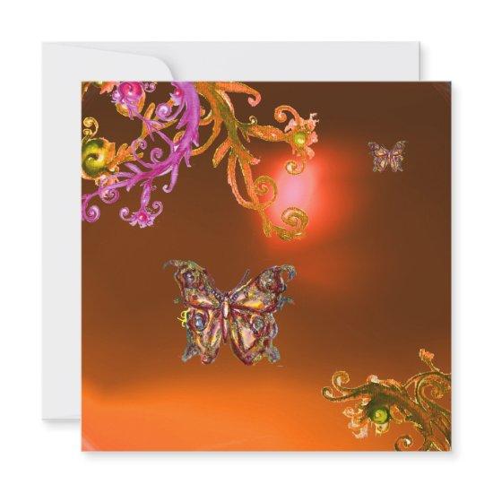 BUTTERFLY AGATE ,bright  orange pink yellow  brown