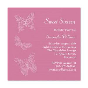 Butterfly Birthday  (pink)