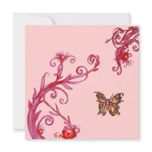BUTTERFLY , bright pink red