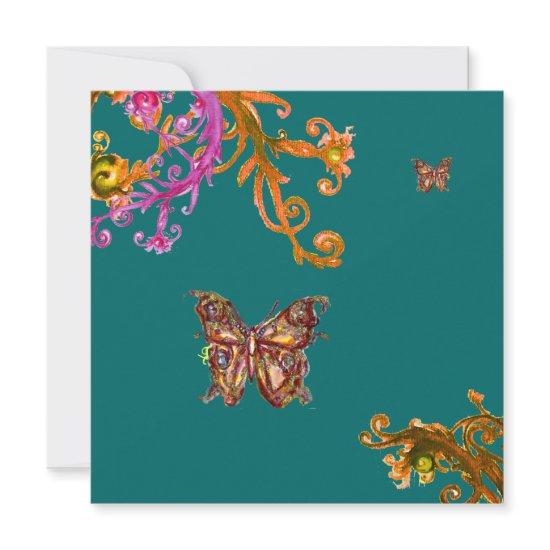 BUTTERFLY , bright pink yellow green